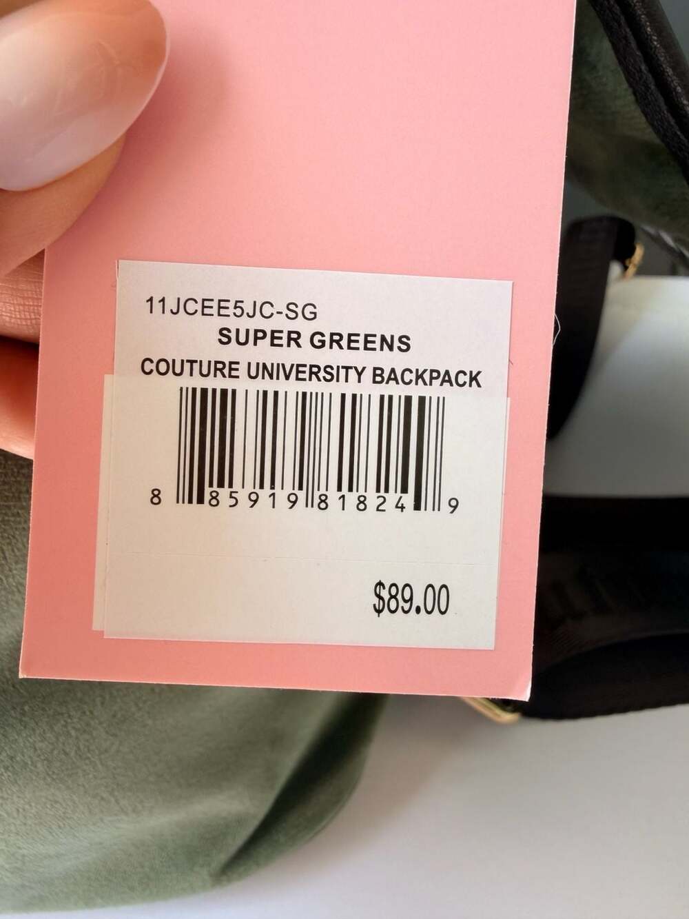 Juicy Couture Couture University Backpack in Super Greens - Picture 6 of 9